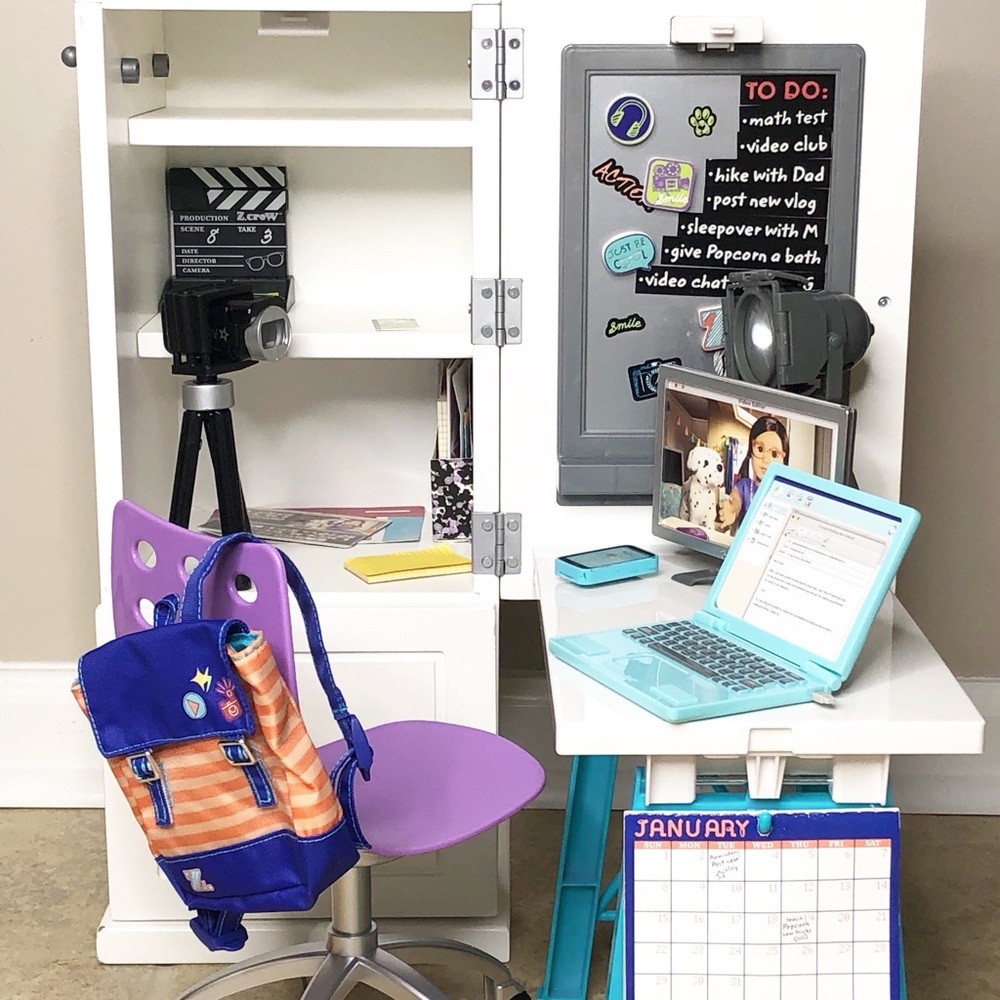 American girl Z’s cabinet/desk